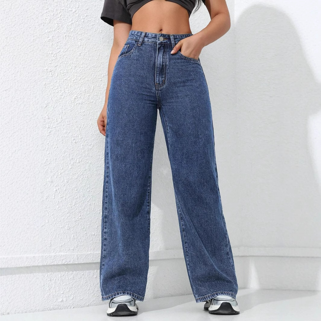 Women's Loose Straight Wide Leg Jeans - Image 6