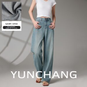 Summer New Straight Casual Women's Blue Jeans