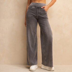 Women's High Waist Mid-light Gray Loose Jeans