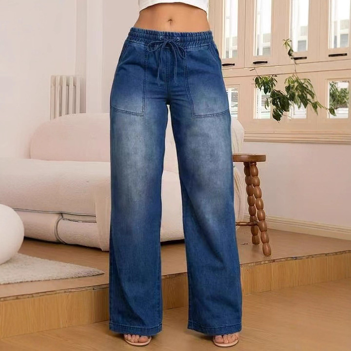 Women's Casual Slim Fit All-matching Straight Jeans