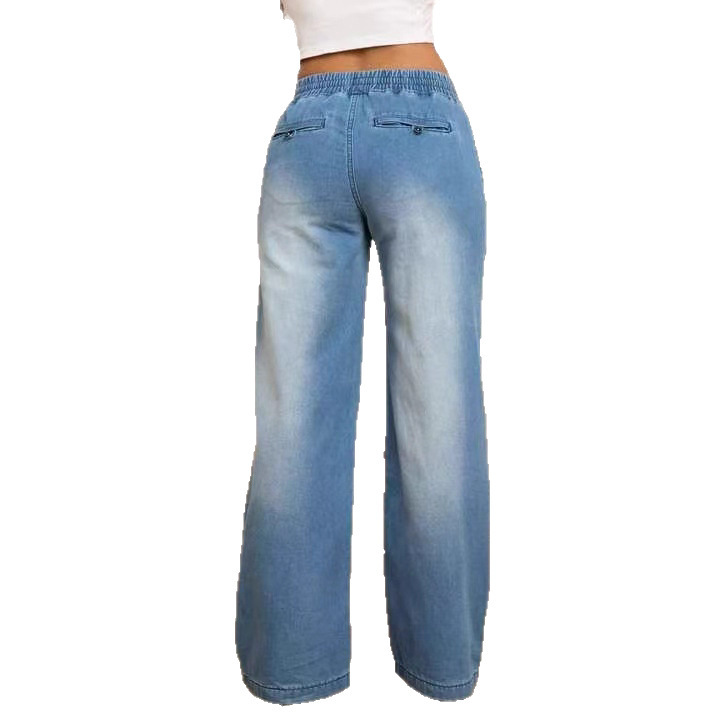 Women's Casual Slim Fit All-matching Straight Jeans - Image 5