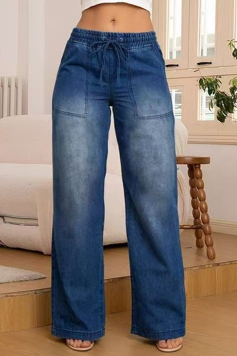 Women's Casual Slim Fit All-matching Straight Jeans - Image 6