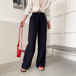 Versatile Slimming High-grade Drape Idle Style Comfortable Straight-leg Pants
