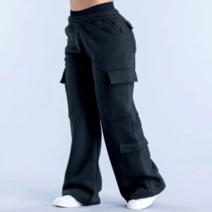Straight-leg Pants Cargo Pocket Loose