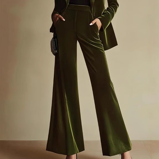 Autumn And Winter Fashion Temperament High-end Goddess Flared Pants - Image 2