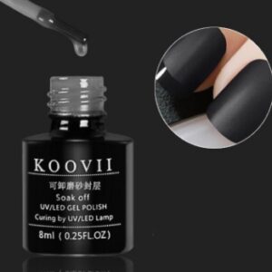 KOOVII only frosted seal, nail polish, matte, fog, phototherapy, glue, top oil, matte, retro transparent nail polish.
