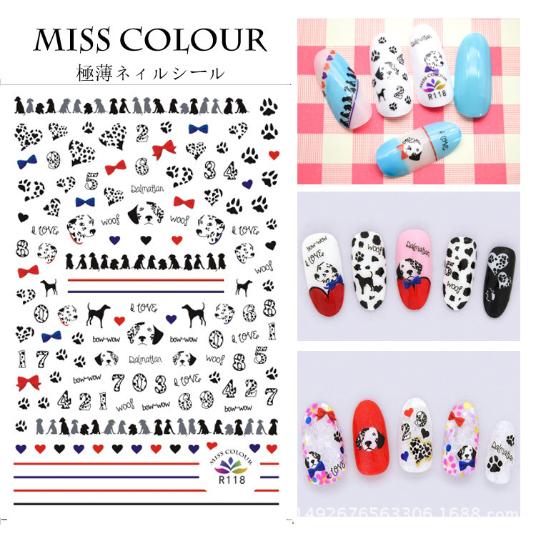 Foreign trade of ultra-thin tropical bird animal Manicure gummed stickers nail stickers Manicure adornment R117-124 explosion models - Image 4
