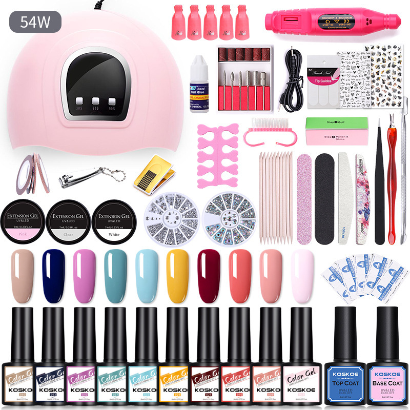 Sequin Nail Beauty Polish Gel Kit Light Machine - Image 2