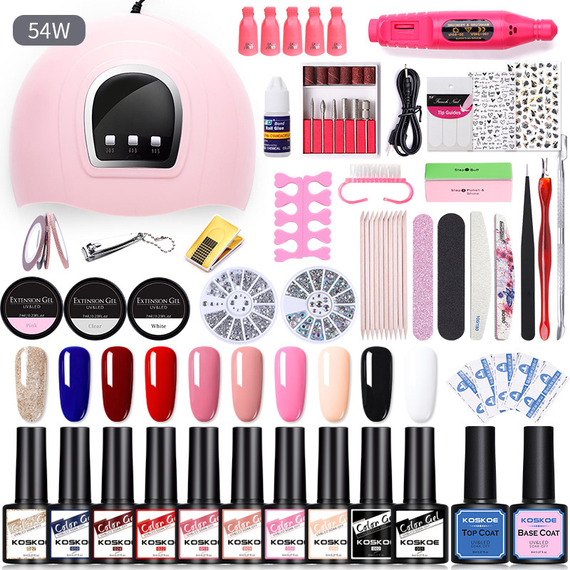 Sequin Nail Beauty Polish Gel Kit Light Machine - Image 8