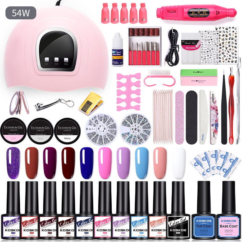 Sequin Nail Beauty Polish Gel Kit Light Machine - Image 9
