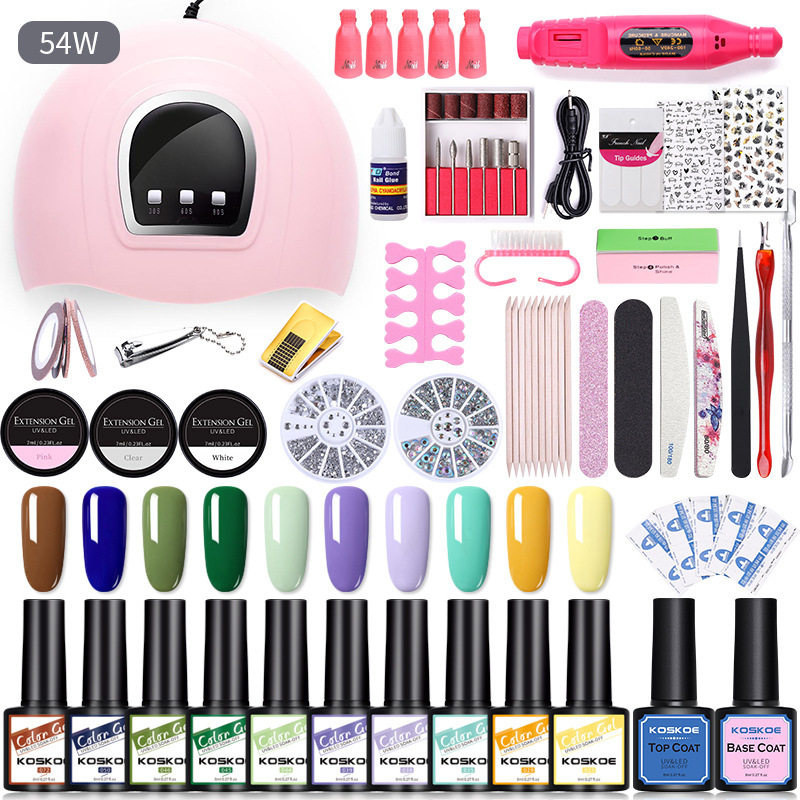 Sequin Nail Beauty Polish Gel Kit Light Machine - Image 10