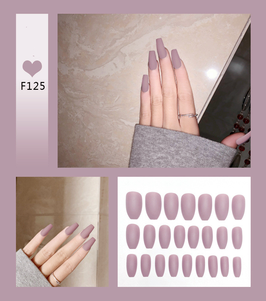 Nail Art Scrub Ballet Fake Nails - Image 10