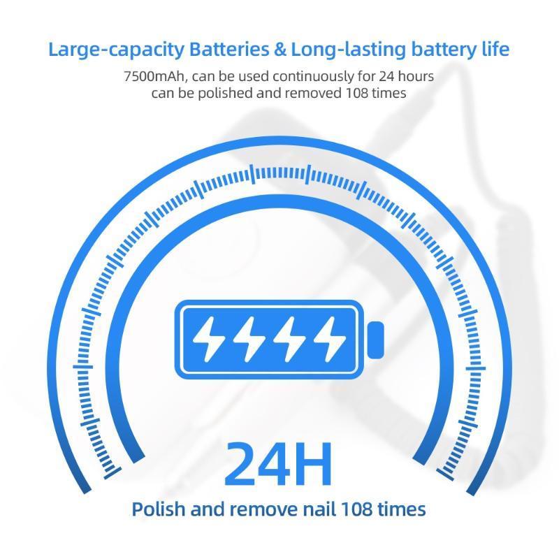 Salon Portable Manicure Drill Pedicure Drill Professional Nail Drill Machine - Image 3