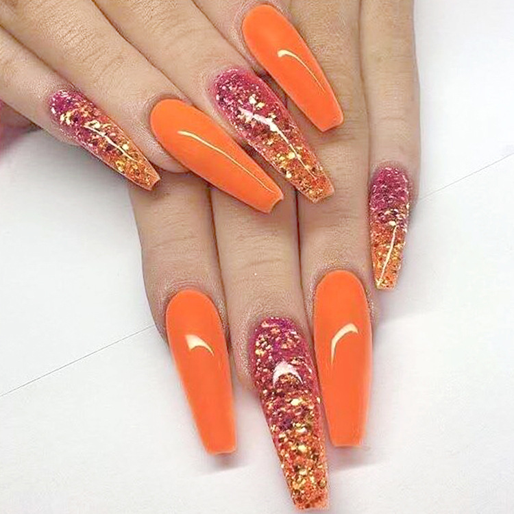 Long Ballet Nails With Flat And Pointed Water Droplets - Image 2