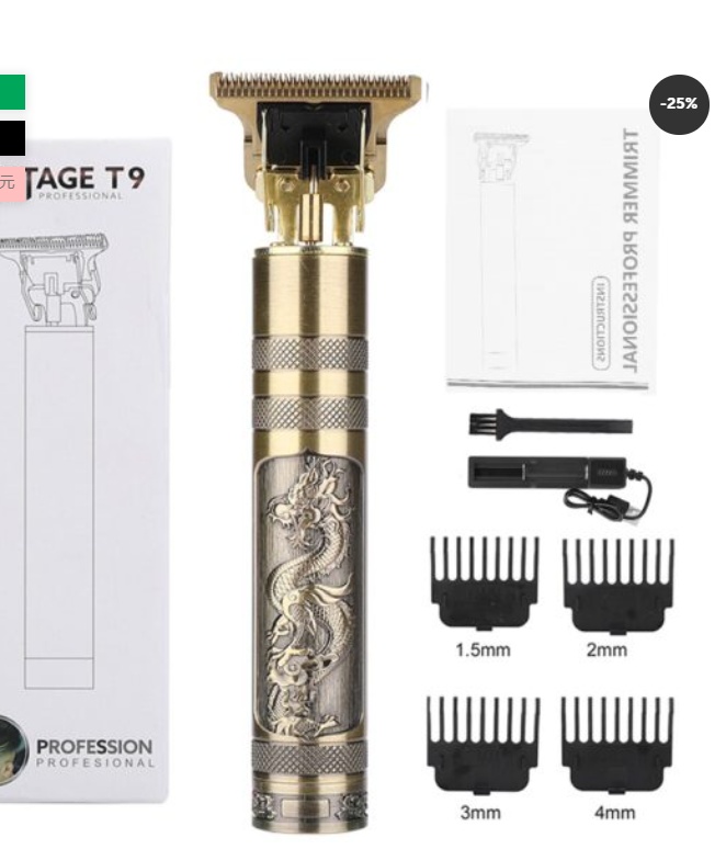 Hair salon special lettering zero pitch electric hair clipper - Image 6