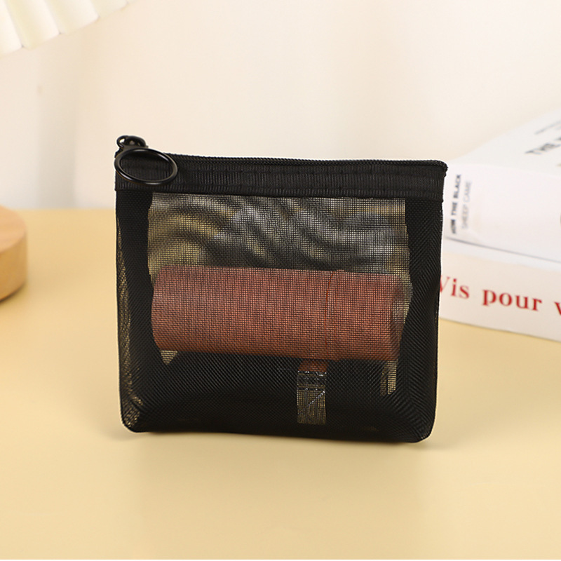 Mesh Cosmetic Bag Storage High-grade Transparent - Image 2