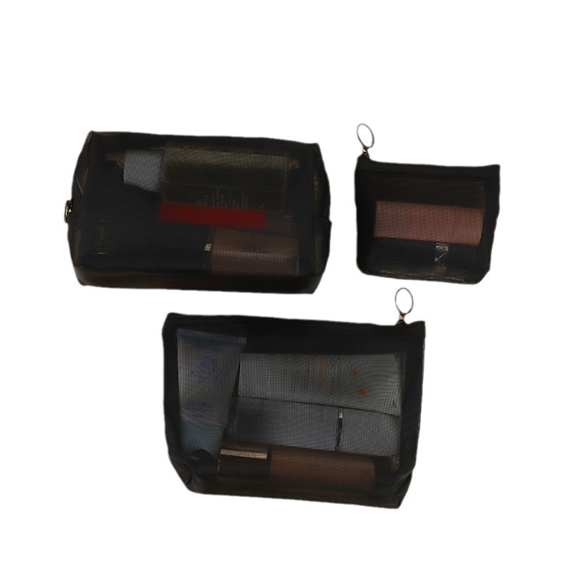 Mesh Cosmetic Bag Storage High-grade Transparent - Image 3