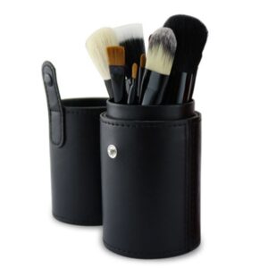 Niya supply 12 makeup sweep set cylinder set brush PU storage makeup tube beauty makeup hair brush eyebrow pencil