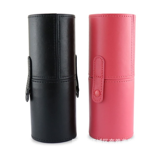 Niya supply 12 makeup sweep set cylinder set brush PU storage makeup tube beauty makeup hair brush eyebrow pencil - Image 2