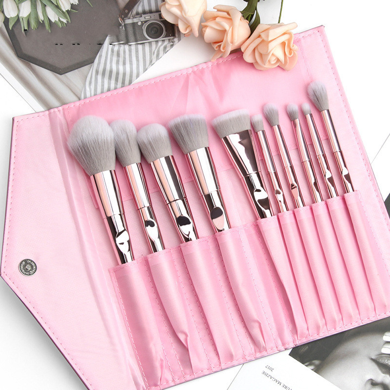 10 wet And Wild Makeup Brushes Set With Brush Bag Makeup Tools - Image 3