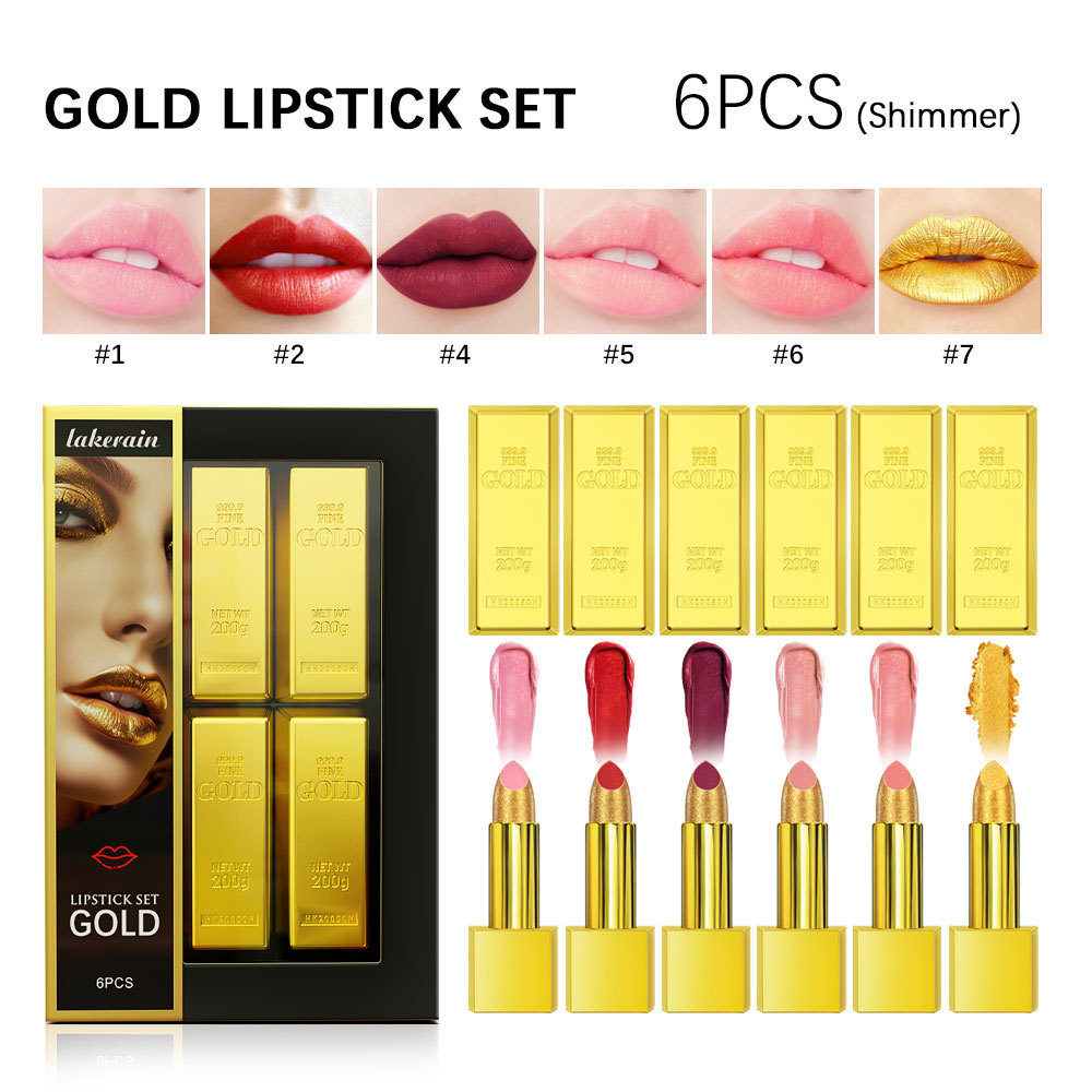 Lipstick Kit Gold Bar Makeup Set - Image 6
