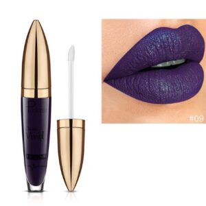 Pudaier matte pearlescent lip gloss non-stick cup diamond lip gloss