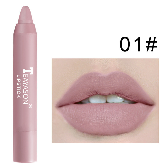 3 Packs Of Matte Lipstick Matte Velvet Lipstick Pen Bean Paste Milk Tea Color Lipstick Crayons Lipstick Students - Image 5