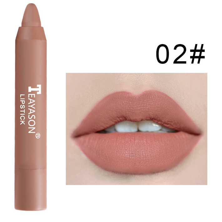 3 Packs Of Matte Lipstick Matte Velvet Lipstick Pen Bean Paste Milk Tea Color Lipstick Crayons Lipstick Students - Image 6