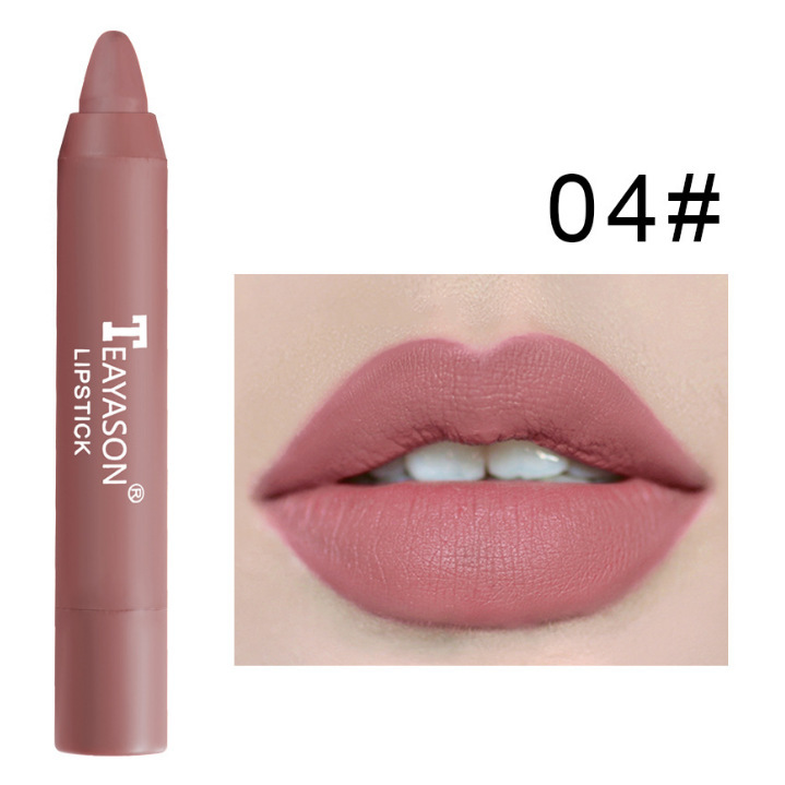 3 Packs Of Matte Lipstick Matte Velvet Lipstick Pen Bean Paste Milk Tea Color Lipstick Crayons Lipstick Students - Image 8