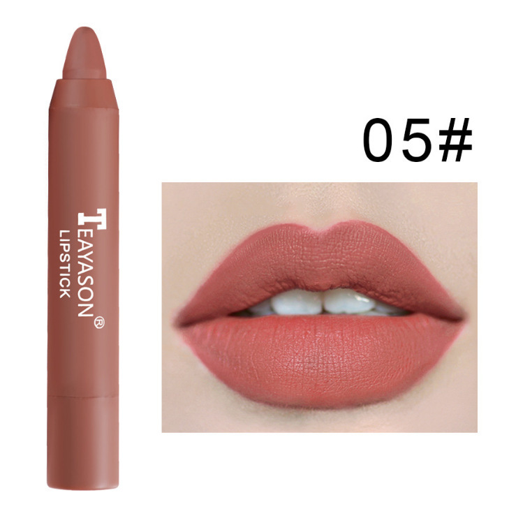 3 Packs Of Matte Lipstick Matte Velvet Lipstick Pen Bean Paste Milk Tea Color Lipstick Crayons Lipstick Students - Image 9
