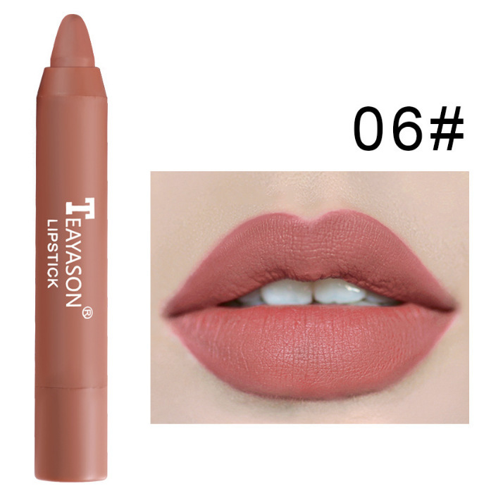 3 Packs Of Matte Lipstick Matte Velvet Lipstick Pen Bean Paste Milk Tea Color Lipstick Crayons Lipstick Students - Image 10