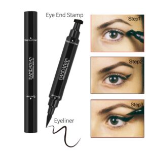 Double-headed seal eyeliner Triangle seal eyeliner 2-in-1 waterproof eyeliner