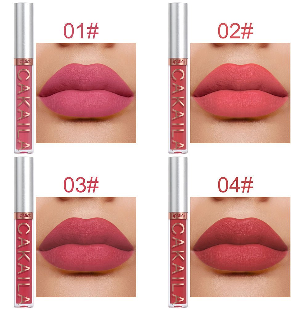 Pack Of 10 Matte Nonstick Cup Waterproof Lip Gloss - Image 3