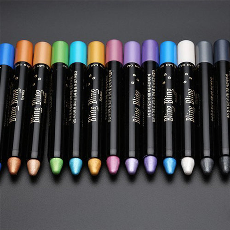 Pearlescent Silkworm Eyeshadow Pen Lasting Waterproof And Not Blooming Shiny Pearlescent Gel Pen 15 Color Eye Shadow Pen - Image 3