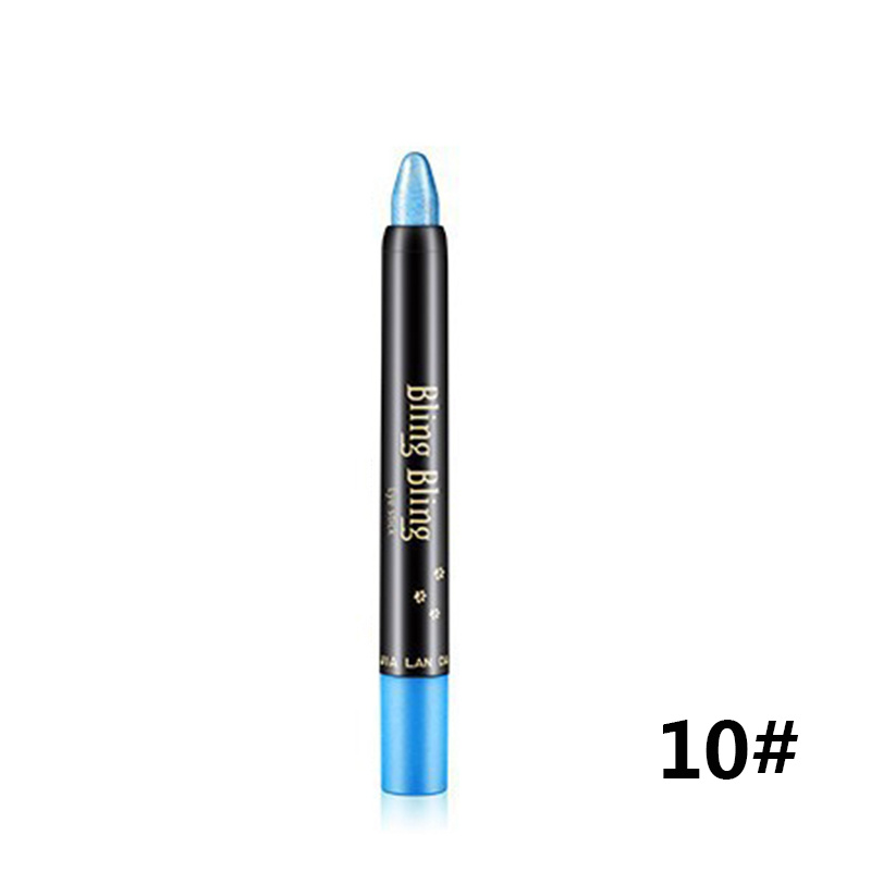 Pearlescent Silkworm Eyeshadow Pen Lasting Waterproof And Not Blooming Shiny Pearlescent Gel Pen 15 Color Eye Shadow Pen - Image 5