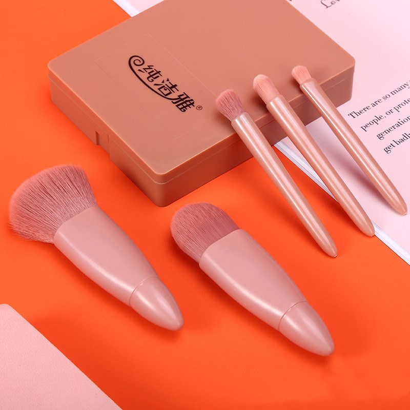 5Pcs Makeup Brushes Tool Set Cosmetic Powder Eye Shadow Foundation Blush Blending Make Up Brush - Image 4