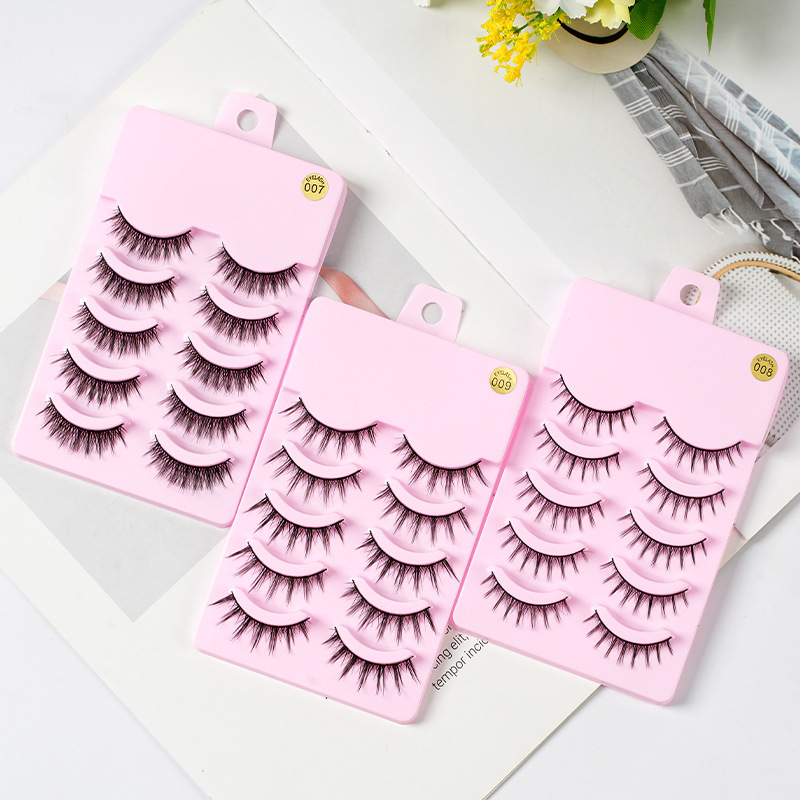 5 Pairs Manga Lashes New Arrival Anime Cosplay Natural Wispy Korean Makeup Artificial False Eyelashes - Image 6