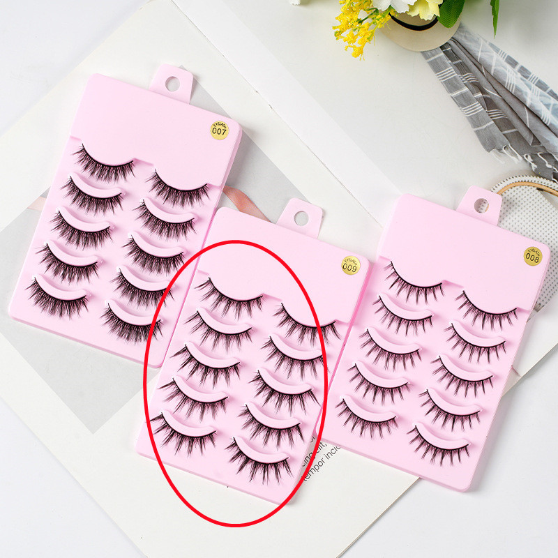 5 Pairs Manga Lashes New Arrival Anime Cosplay Natural Wispy Korean Makeup Artificial False Eyelashes - Image 9