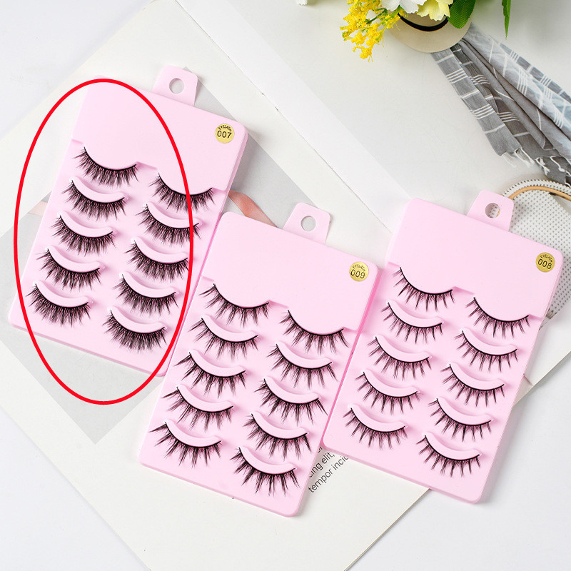 5 Pairs Manga Lashes New Arrival Anime Cosplay Natural Wispy Korean Makeup Artificial False Eyelashes - Image 10