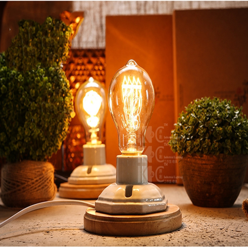 Retro ceramic table lamp - Image 2