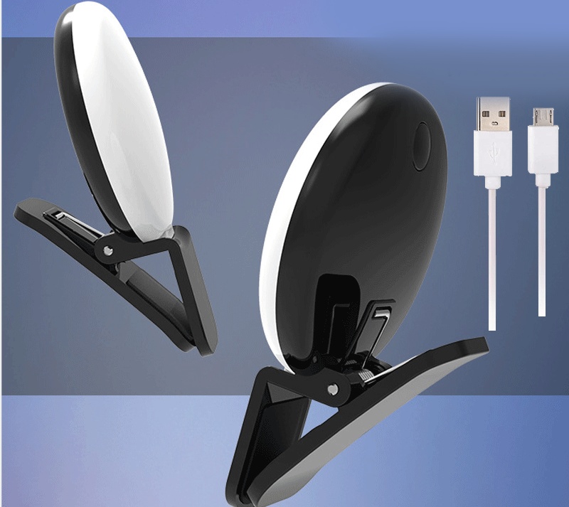 Mini Fill Light For Beauty Selfie Round Live Clip External LEDmini Small Q Mobile Phone Selfie Fill Light - Image 3