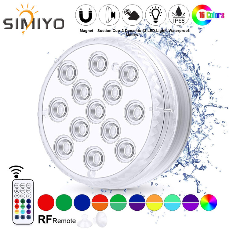Led Beads Submersible Light Waterproof Underwater Lamp For Garden Swimming Pool Fountain Spa Party Bathroom Remote Control - Image 2