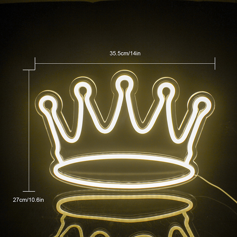 Hot Sale Internet Celebrity Atmosphere Luminous Crown Neon Light Ins Wind Decorative LED Lights Custom - Image 4