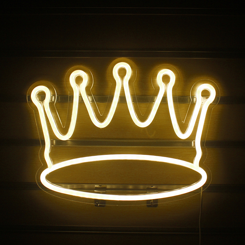 Hot Sale Internet Celebrity Atmosphere Luminous Crown Neon Light Ins Wind Decorative LED Lights Custom - Image 7