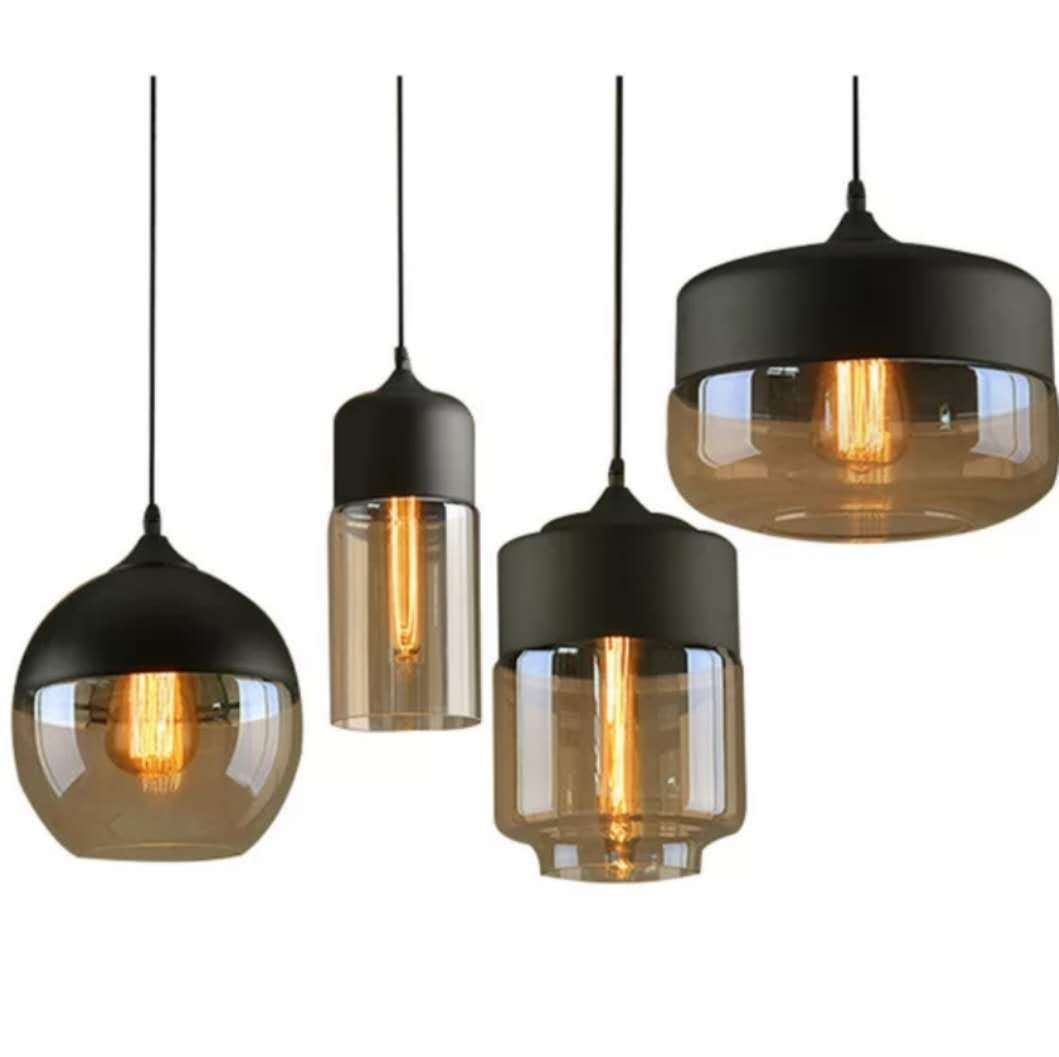 Industrial glass chandelier - Image 2