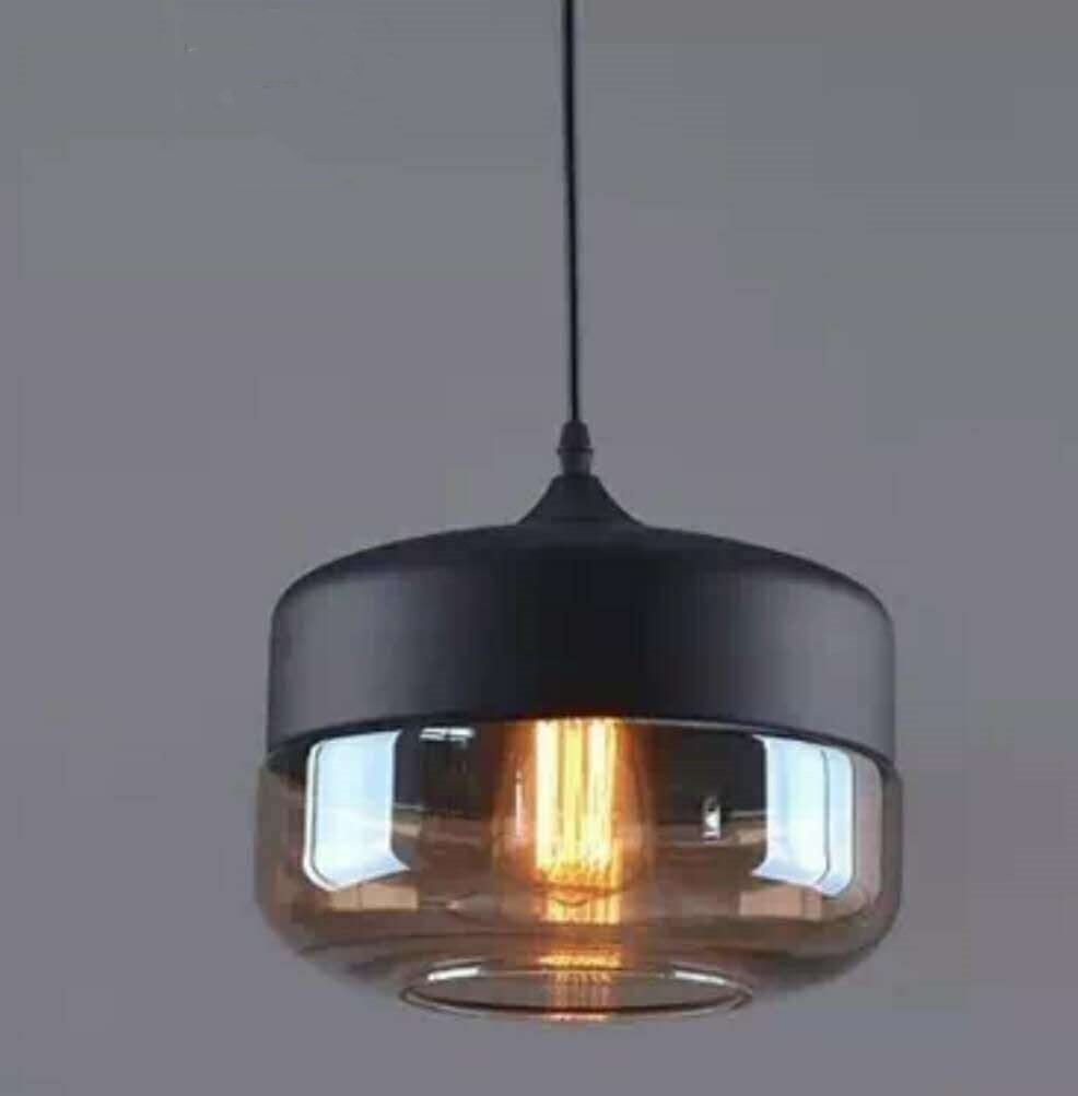 Industrial glass chandelier - Image 6