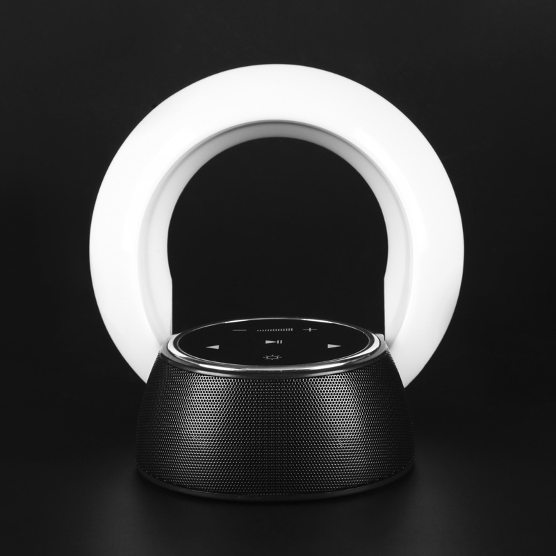 Creative Bluetooth Subwoofer Stereo Speaker LED Desk Lamp Stepless Dimming Folding Touch Atmosphere Night Light - Image 5