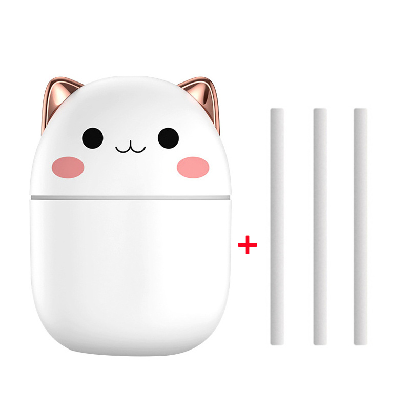 Air Humidifier Cute Cat Ultra-Silent USB Office Household Bedroom Car Aromatherapy Air Purifier With Led Cool Mist Spray - Image 7