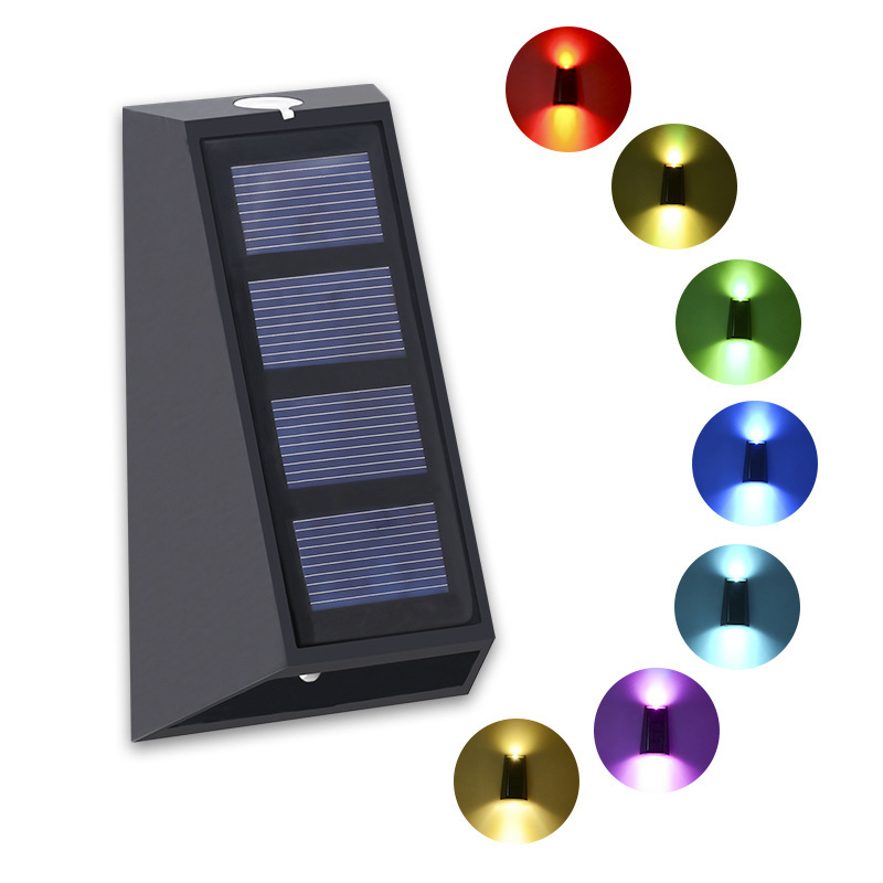 Solar Garden Courtyard Household Waterproof Up And Down Glow Outdoor Decoration Wall Lights - Image 4