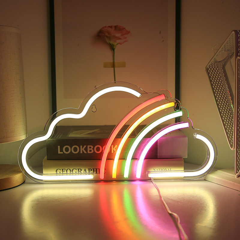 Led Creative Lighting Pendant Uppercase And Lowercase Dream Acrylic Backboard Neon Light - Image 9